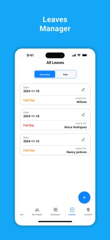 AMS Attendance Management iPhone screenshot