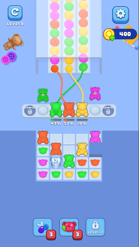 #1. Knit Craze: Color Wool Sort (iOS) By: Beijing Jiayin Network Technology Co., Ltd