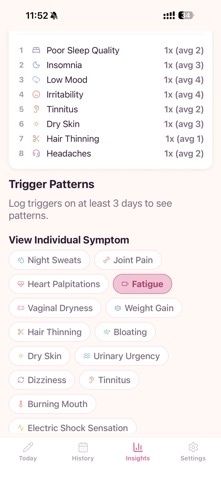 Meno: Perimenopause Tracker Screenshot 8 of 10