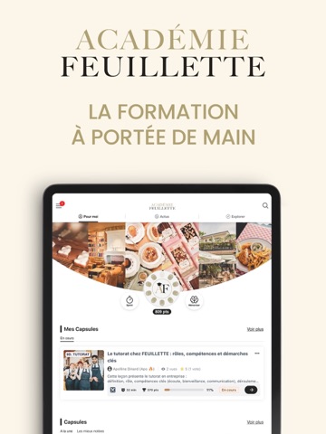 ACADEMIE FEUILLETTE iPad screenshot