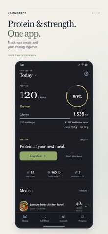 GainzKeepr: Protein Tracker screenshot