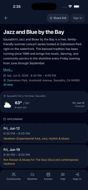 WET - Weather, Event, Tide screenshot 5 of 7