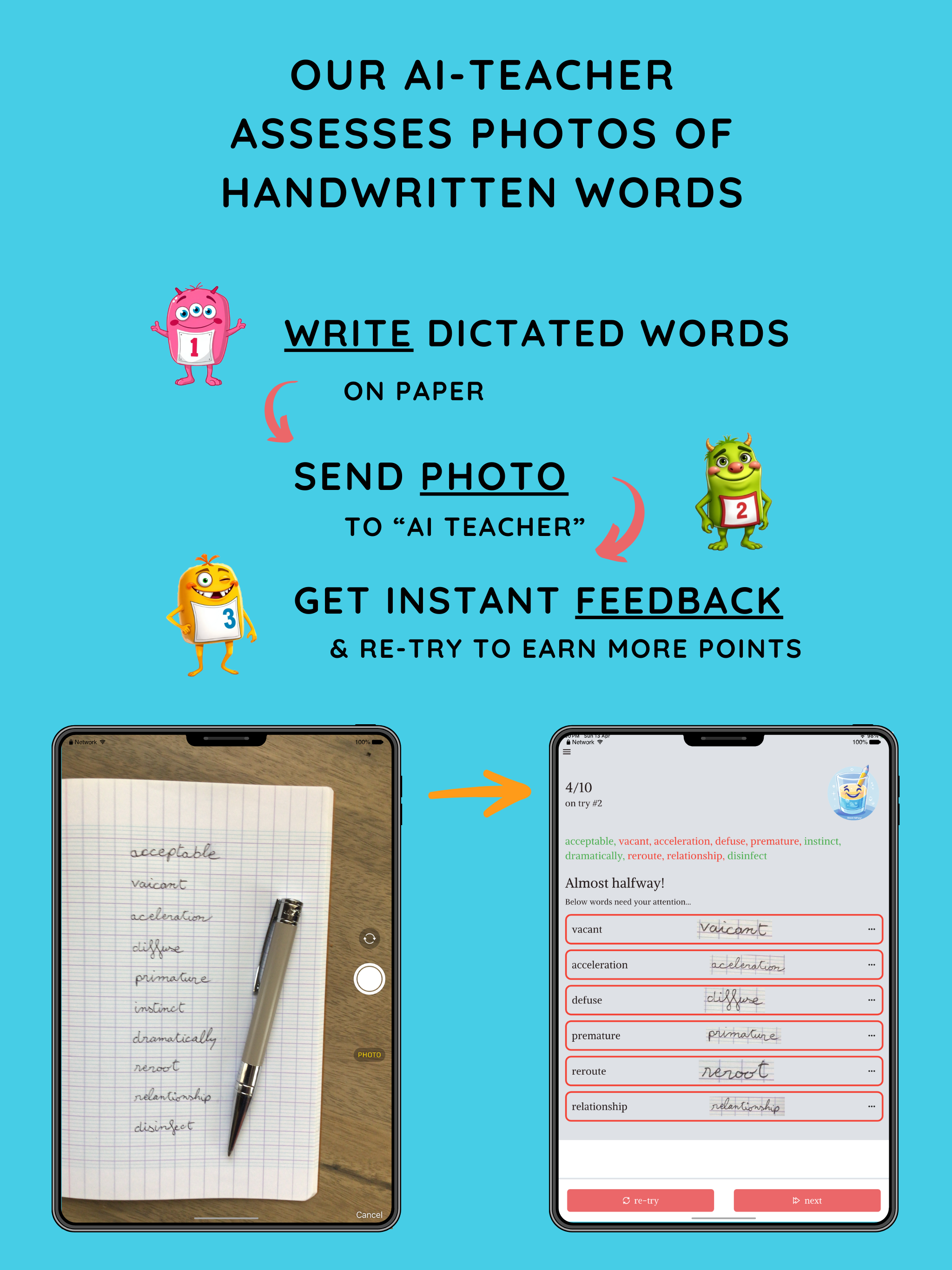 Penpoints: spelling practice screenshot 6