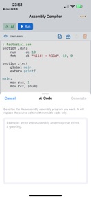 Assembly Compiler–AI Assistant screenshot