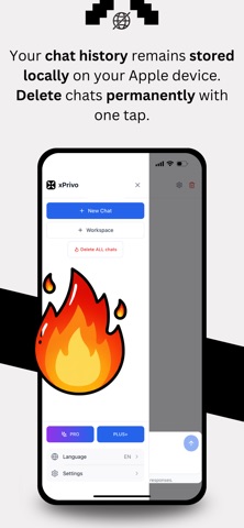 xPrivo - Private AI Assistant iPhone screenshot