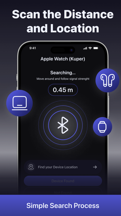 Bluetooth Finder. Lost Scanner Screenshot