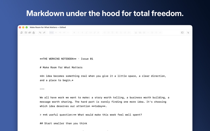 Downword: Writing App screenshot 3