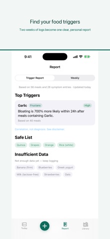 TriggerMap: IBS FODMAP Tracker Screenshot 1 of 8
