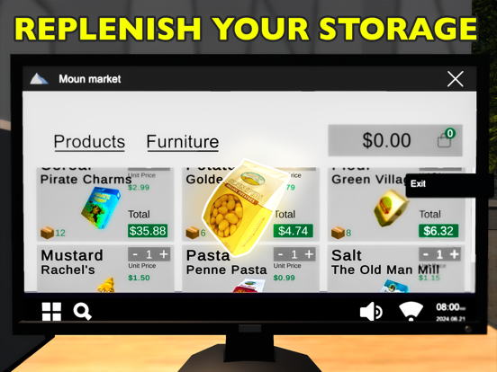 3D Supermarket Store Simulator iPad screenshot 2 - Entertainment app