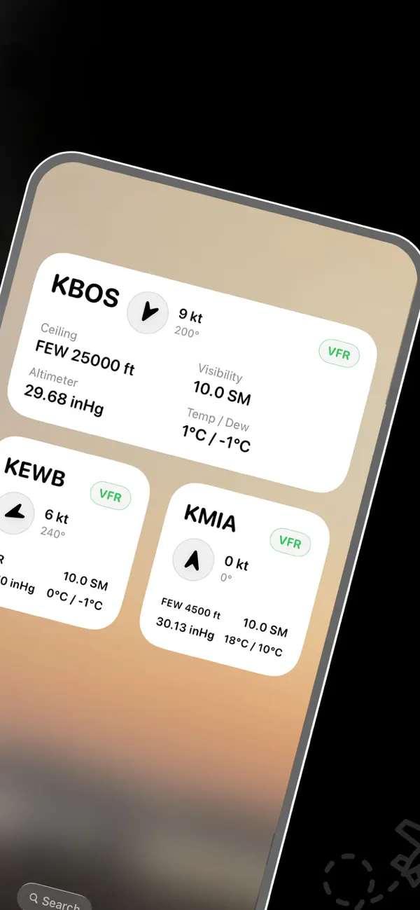 Screenshot #2 pour ClearSky: Airport METAR Widget