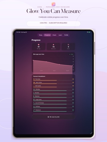 Cera: Skin Age & Routine iPad screenshot