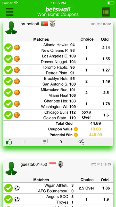 BetsWall Football Betting Tips screenshot 6 of 9