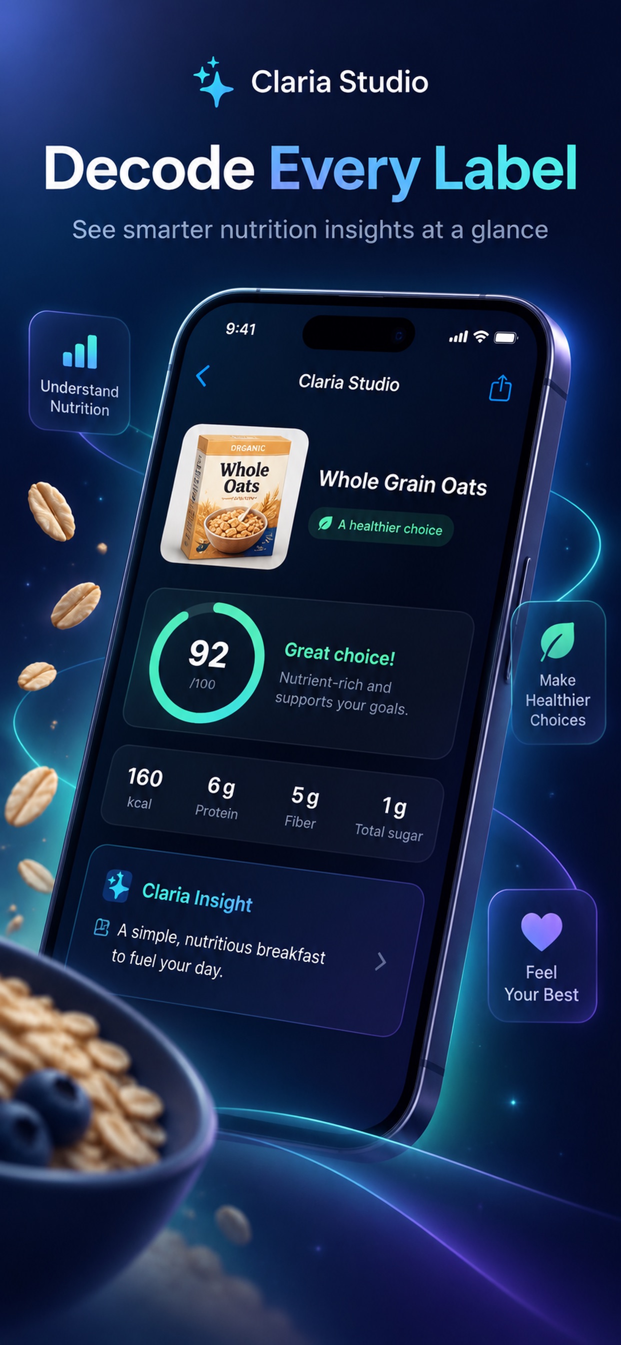 Screenshot 2 of Claria: Food Label AI