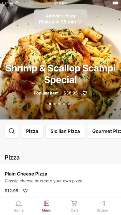 Alfredo's Pizza To Go iPhone screenshot 2 - Food & Drink app