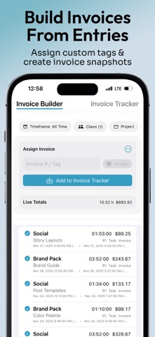 MyTime: Time & Invoice Tracker Screenshot 5 of 8
