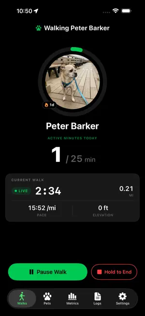 PupMiles Dog Walk Tracker screenshot 2