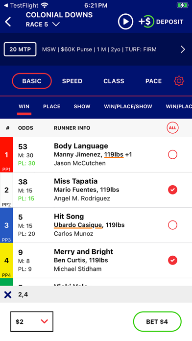 BetAmerica: Live Horse Racing Screenshot 3 - AppWisp.com BetAmerica: Live Horse Racing Screenshot 3 - AppWisp.com