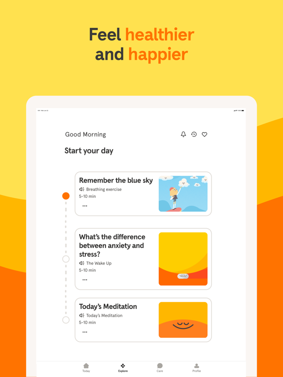 Headspace: Meditation & Sleep iPad screenshot 6 - Health & Fitness app