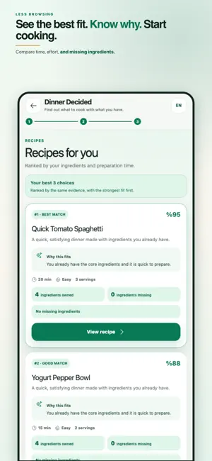Dinner Decided: Fridge Recipes screenshot 4