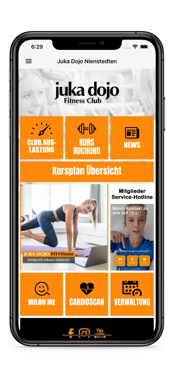 Screenshot #1 pour Juka Dojo Fitnessclub