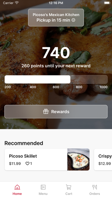 Picoso's Mexican Kitchen iPhone screenshot 1 - Food & Drink app