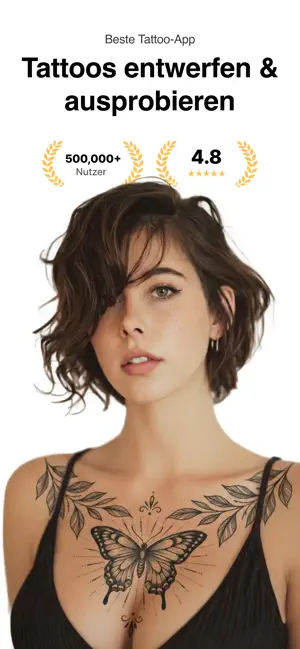 Tatship: KI Tattoo Design App iPhone screenshot 1
