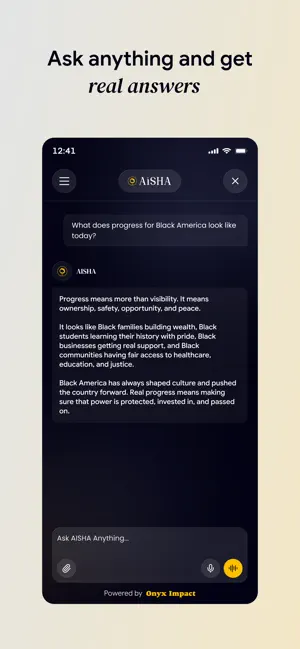 Aisha: Better AI, Built for Us iPhone screenshot 5