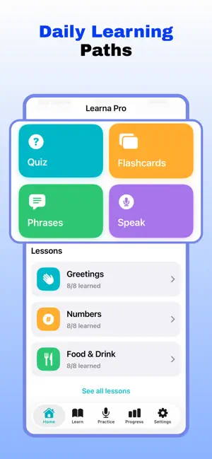 Learna Pro - Speak & Learn Eng iPhone screenshot 6