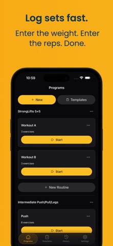 GymTempo iPhone screenshot