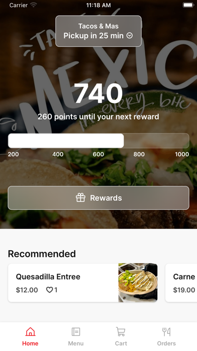 Tacos & Mas iPhone screenshot 1 - Food & Drink app