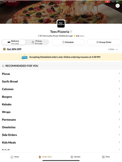 Tees Pizzeria screenshot 7