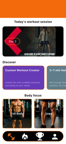 Fitness & Workout : AtomFit iPhone screenshot