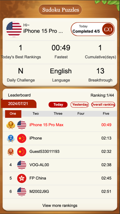 King Sudoku - Puzzle Games Screenshot