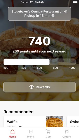 Studebaker's Country iPhone screenshot 1 - Food & Drink app