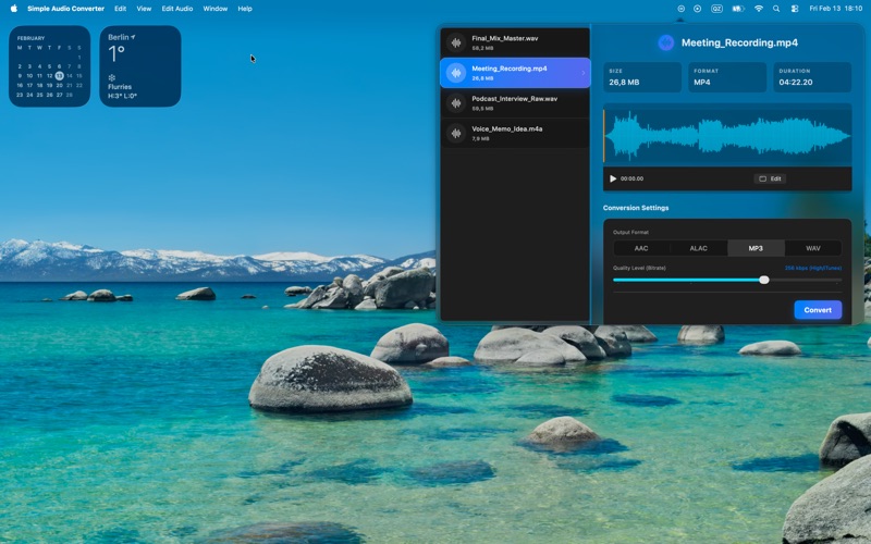 Simple Audio Converter screenshot