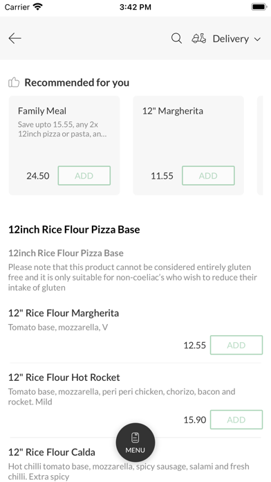 Nicos Pizza Pasta South. Screenshot