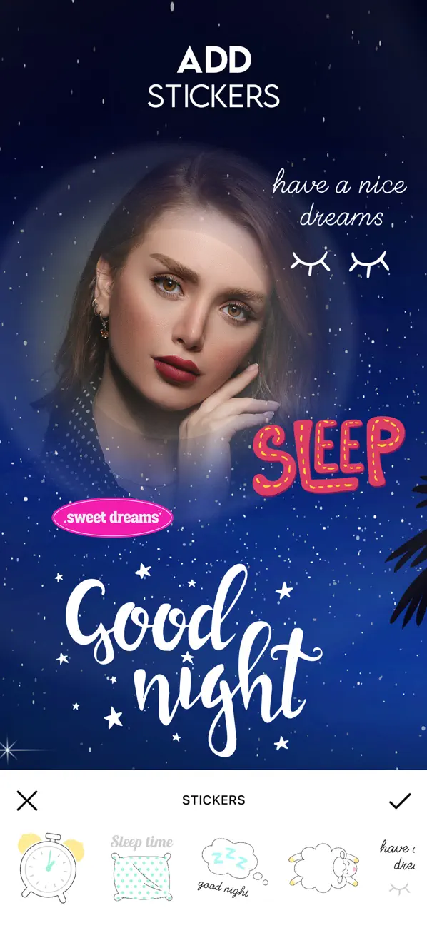 #2. Good Night Frames & Messages (iOS) By: Deepak Jalwa