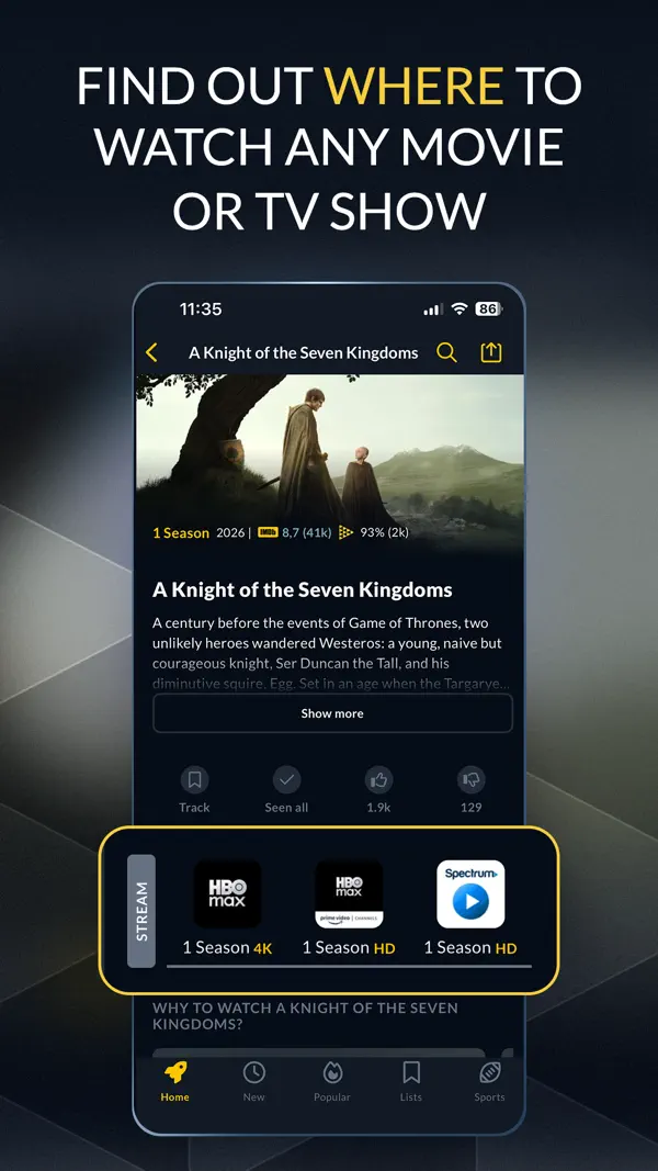 JustWatch - Movies & TV Shows iPhone App Screenshot 3 – Unterhaltung