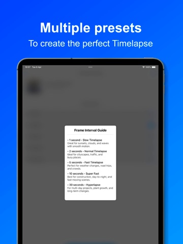 Timelapse Maker: Fast Motion iPad screenshot