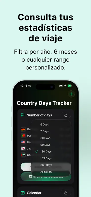 Días en el Exterior TripTrack screenshot 1 of 6