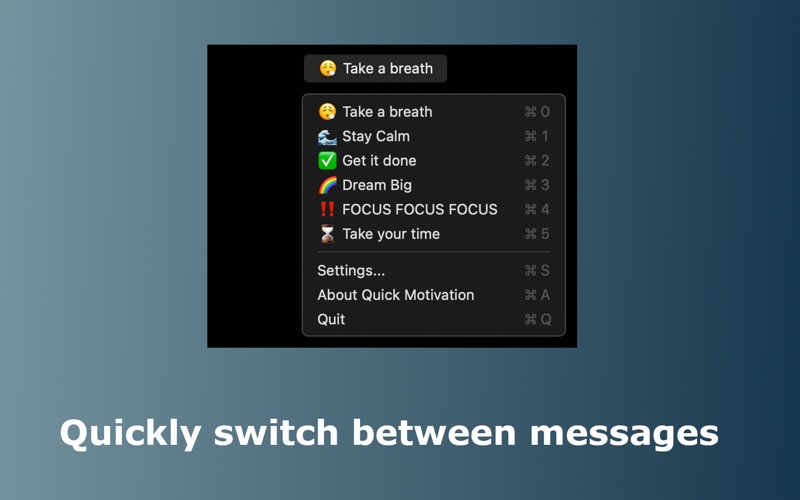 Quick Motivation app screenshot