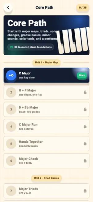 Playy Piano MIDI Practice screenshot 2