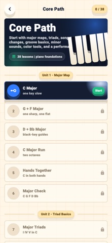 Playy Piano MIDI Practice Screenshot 2 of 5