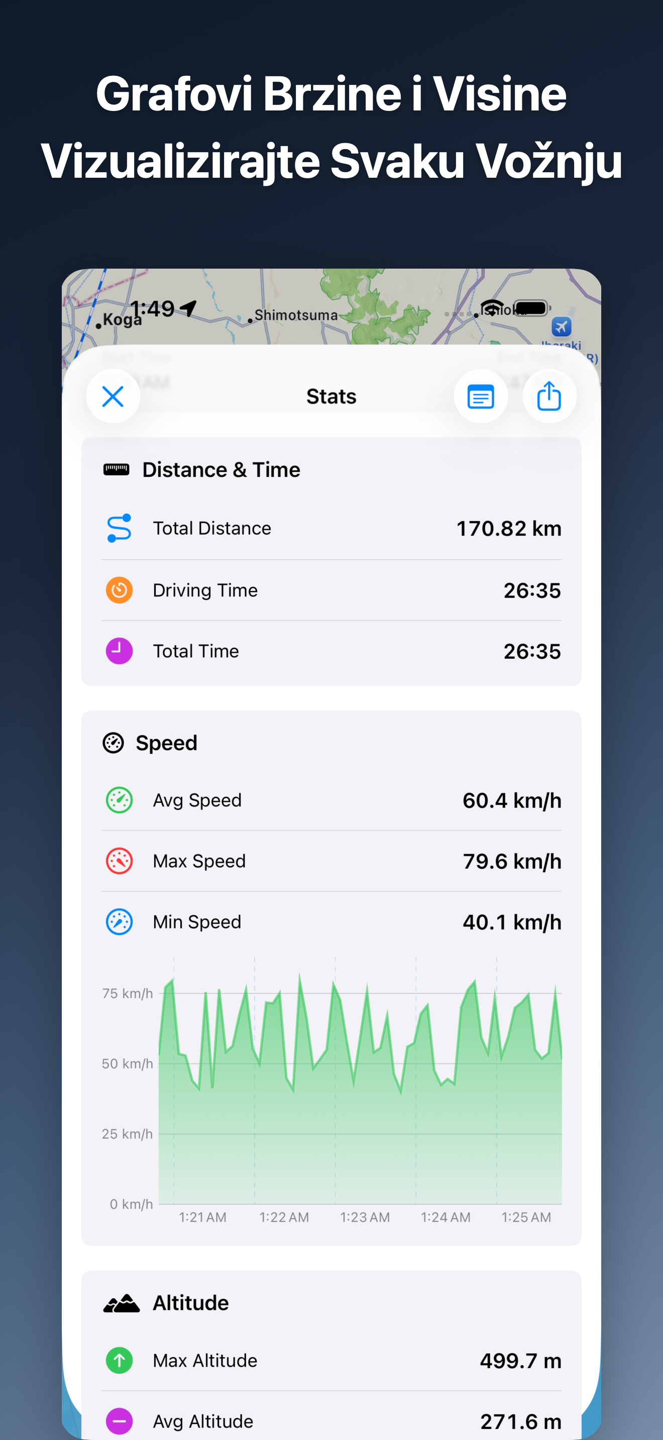 DriveTracker - Driving Log iOS screenshot 2 showing app interface