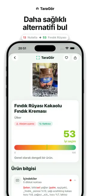 TaraGör: Food Scanner screenshot 4