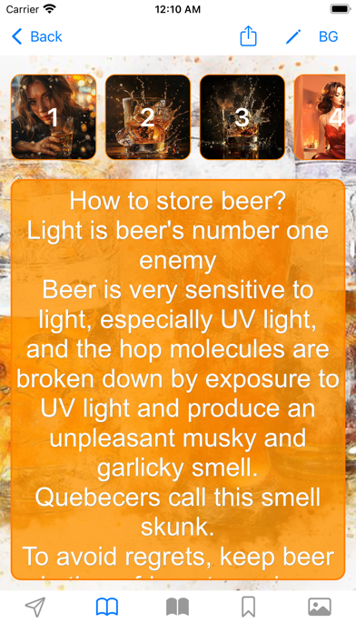 Wine, Beer, Cocktail Info Screenshot