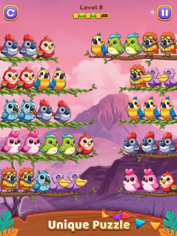 Bird Sort 3: Color Puzzle iPad screenshot