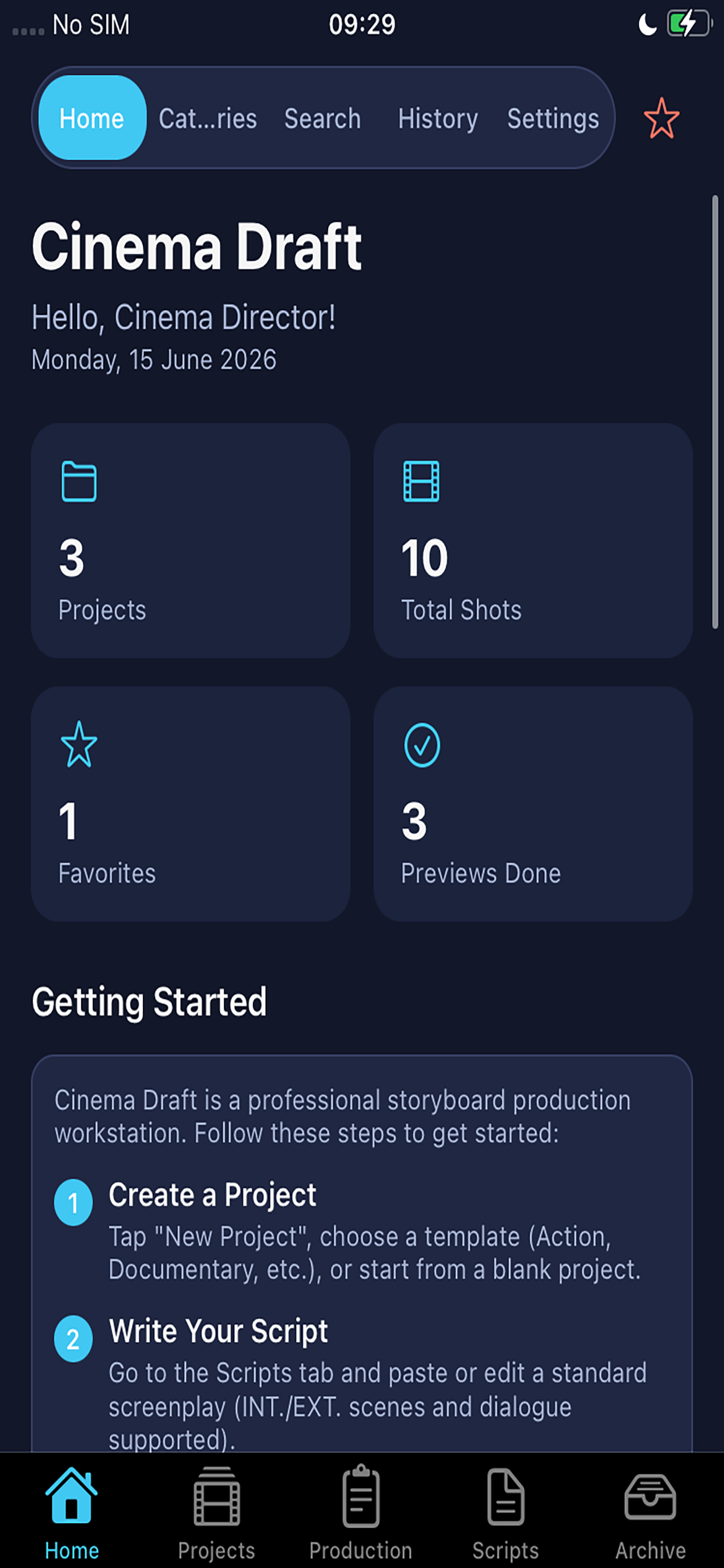 Cinema Draft