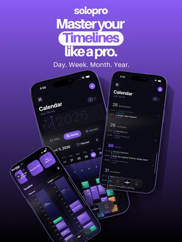 solopro: daily planner & to-do iPad screenshot