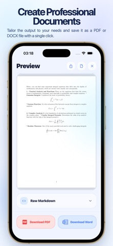 MathFix: AI Math to PDF & Word Screenshot 3 of 4